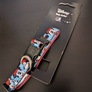 Disney Minnie Mouse Faces Blue Dog Collar Adjustable Sm 9.8-15" up to 37lb